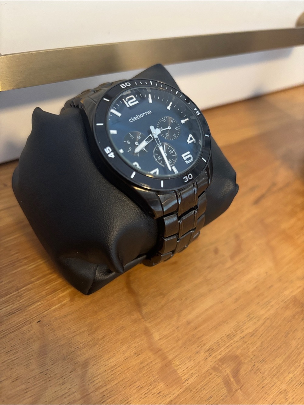 Claiborne Black Men’s Chronograph Bracelet Watch Clm1006